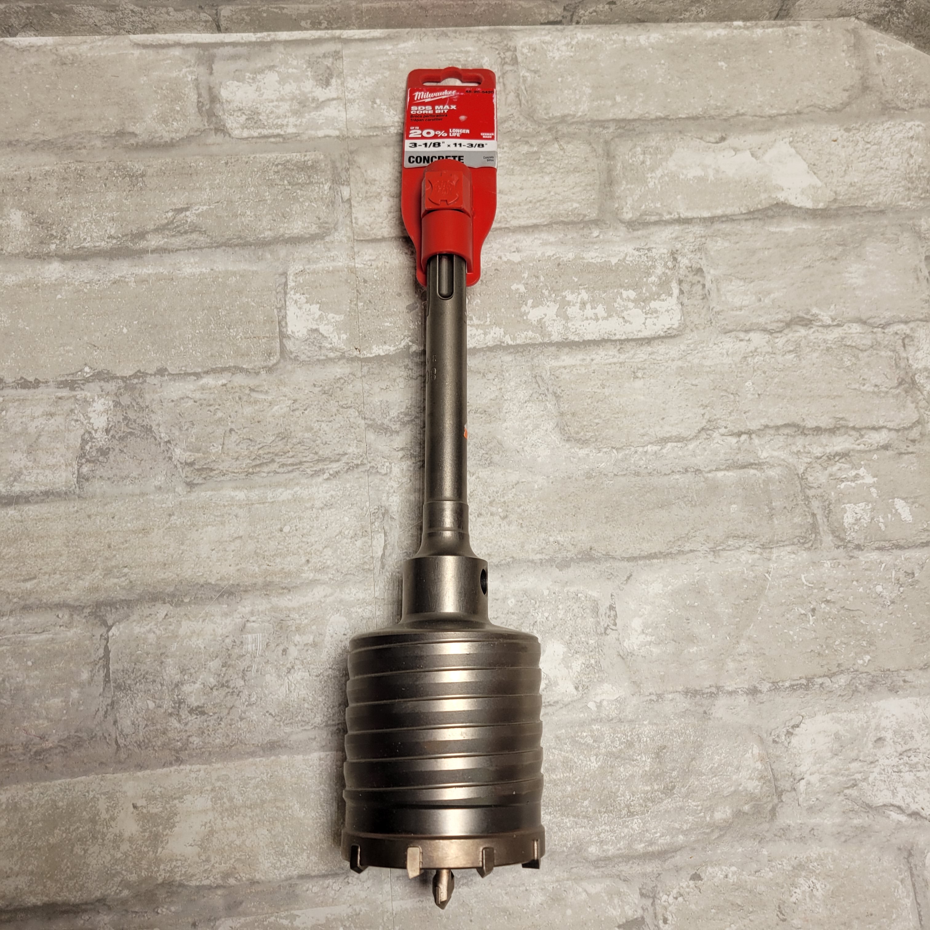 Milwaukee 3-1/8 in. x 11-3/8 in. SDS-MAX Core Bit 48-20-5420 (8152424874222)